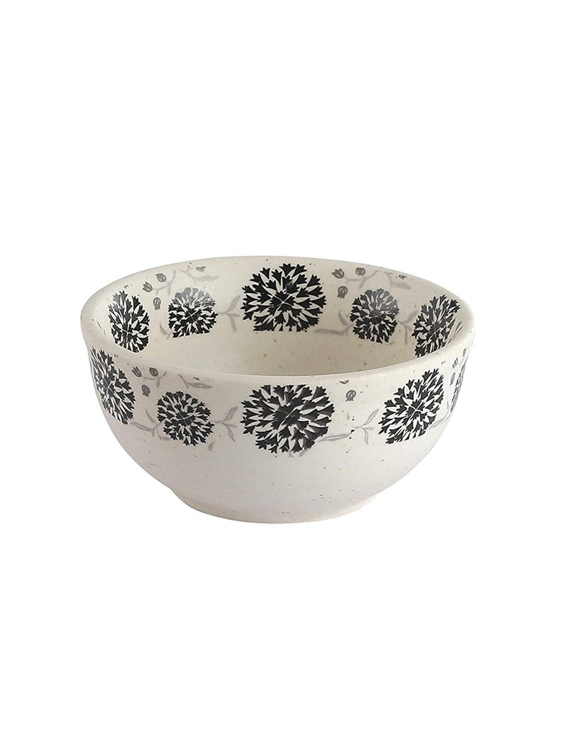 miah decor Miah Décor Hand Glazed Handcrafted Ceramic Stoneware Dinner Bowls/Katori/Dessert Bowls (260 ml); Microwave/Dishwasher/Oven Safe – Set of 4;Collection- Iris Collection –Multicolour-(MD-164) - Image 3