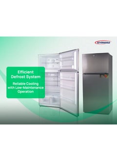 GeneralGold General Gold Double Door Refrigerator, 333L Capacity, No Frost Technology, 3-Star Energy Rating, LED Lighting, Durable Inox Finish  - Image 3