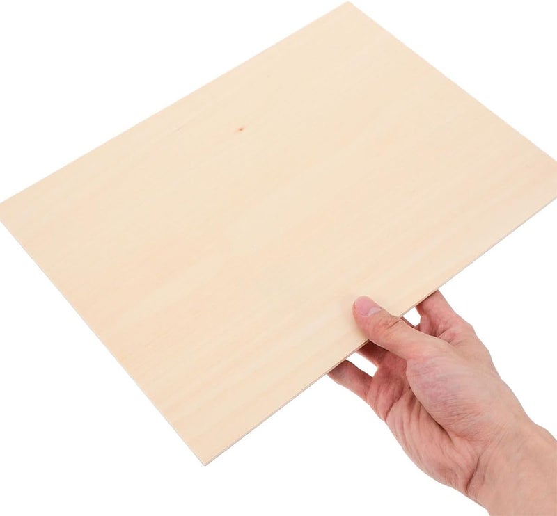 ORFOFE Basswood Sheets Unfinished Wood Board A4 22x30cm Wooden Craft Wood DIY Art Carving Drawing Supplies for Students and Hobbyists - Image 3