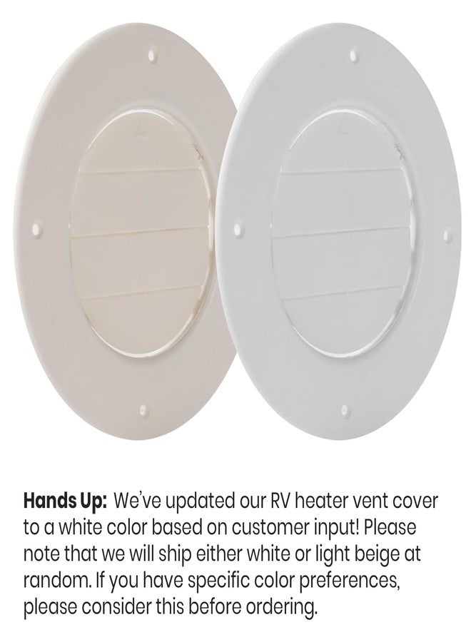 Calvana (5-Pack) 6.5" RV Ceiling Vent Covers for Inside Camper, RV AC Vent Cover Replacement, Fits 4-5/8" Ducts, Rotatable Slats for Directional Airflow, White - Image 3