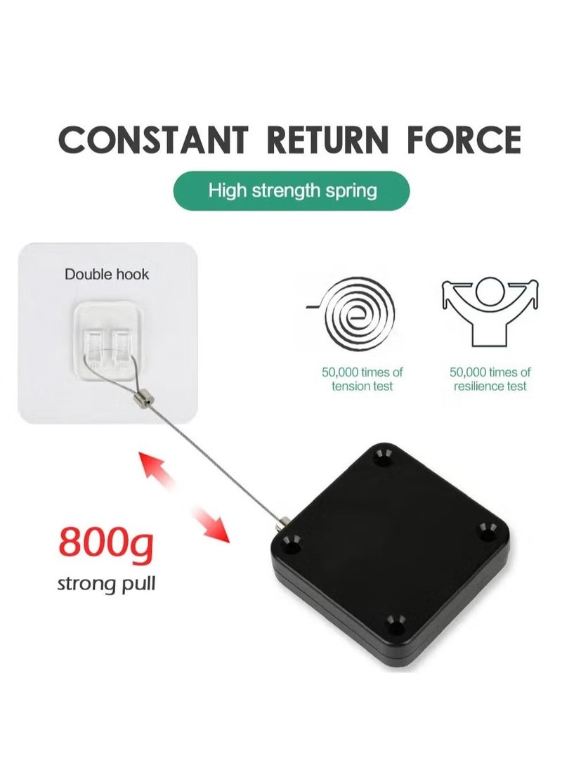 Non-perforated Automatic Sensing Door Closer Multifunctional Automatic Door Closer Automatic Door Closer For Household And Commercial Use With Pull Cord Type Door Closer