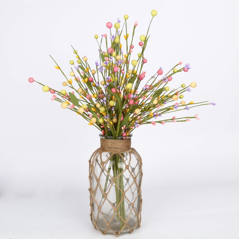 J'FLORU 6 pcs Spring Berry Stems, Artificial Berry Picks Easter Stems for Home Centerpiece Vase Windowsill Decor and Easter Celebration,Suitable for All Seasons - Image 5