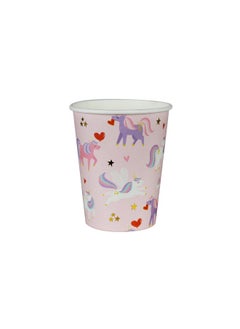 Merrilulu Merrilulu Love is Magical Unicorn Cups, 12 ct | Unicorn Birthday Party Supplies | Unicorn Valentine's Day Party Supplies | Pink Unicorn Cups  - Image 1