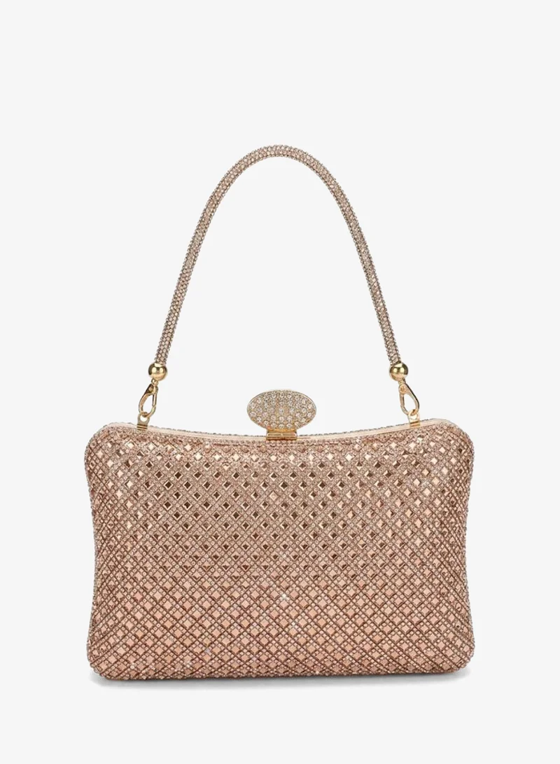Viny CHAMPAGNE VINY Women's Luxury Crystal Evening Clutch Bag | Elegant Rhinestone Party Handbag, Wedding & Bridal Clutch Purse, Formal Evening Bag for Weddings, Parties, Prom, Cocktail, Engagement, Eid & Special Occasions for Women | Best Price UAE