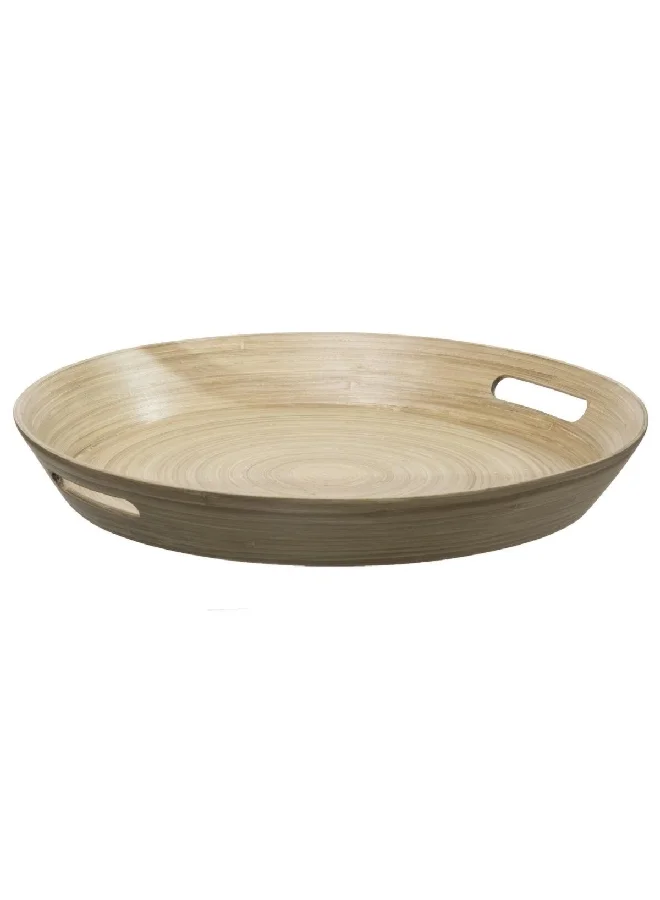 Five Simply Smart High-Quality Round Bamboo Tray Natural 42 cm 154107G