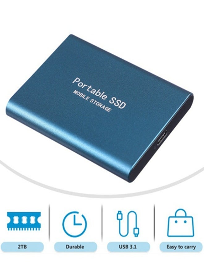Generic - Portable SSD 2TB Mobile Solid State Drive Portable External Drive 3 in 1  Type-c 2000GB High Speed Hard Drive for PC Laptop Mac Data Storage and Transfer and Android Phone, Computers and Tablets - Image 1