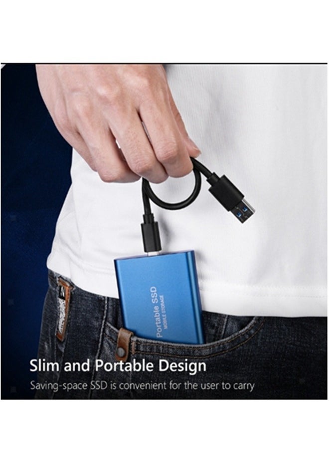 Generic - Portable SSD 2TB Mobile Solid State Drive Portable External Drive 3 in 1  Type-c 2000GB High Speed Hard Drive for PC Laptop Mac Data Storage and Transfer and Android Phone, Computers and Tablets - Image 1