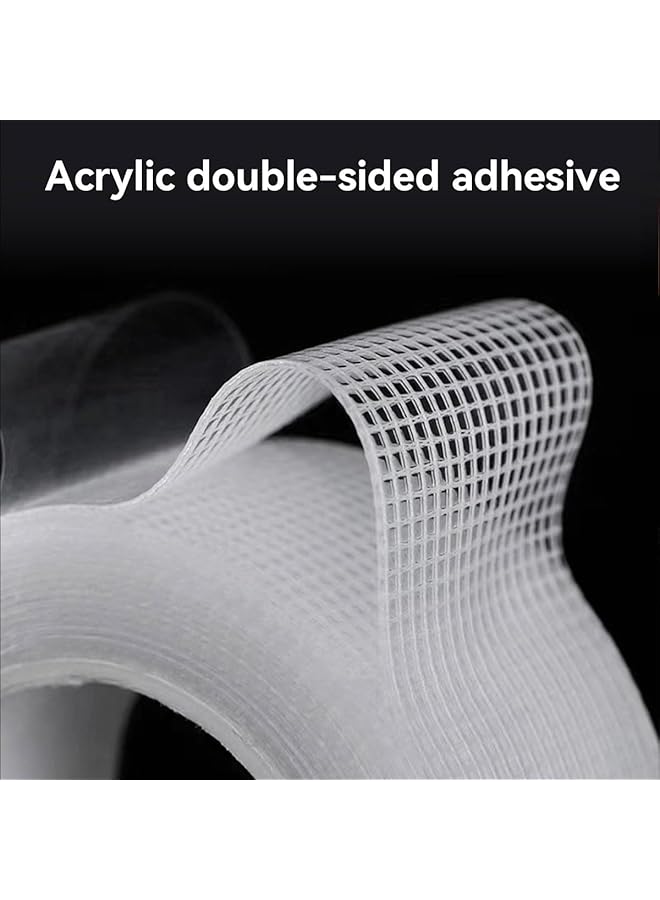 erorex 2Pcs 2 Cm X 5 M Premium Double Sided Carpet Tape Heavy Duty Clear Adhesive Tape For Carpets Arts And Crafts Woodworking  - Image 5