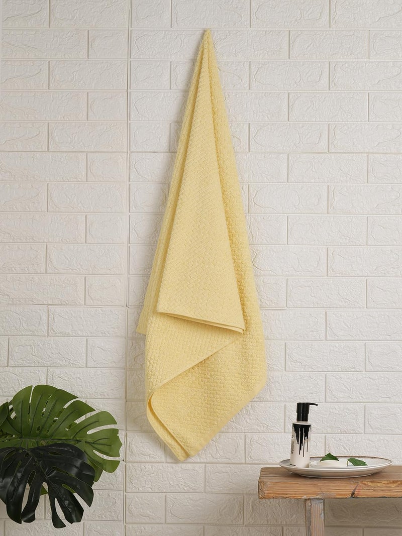 Spaces Genesis 100% Cotton Bath Towel-Pale Banana - Image 1