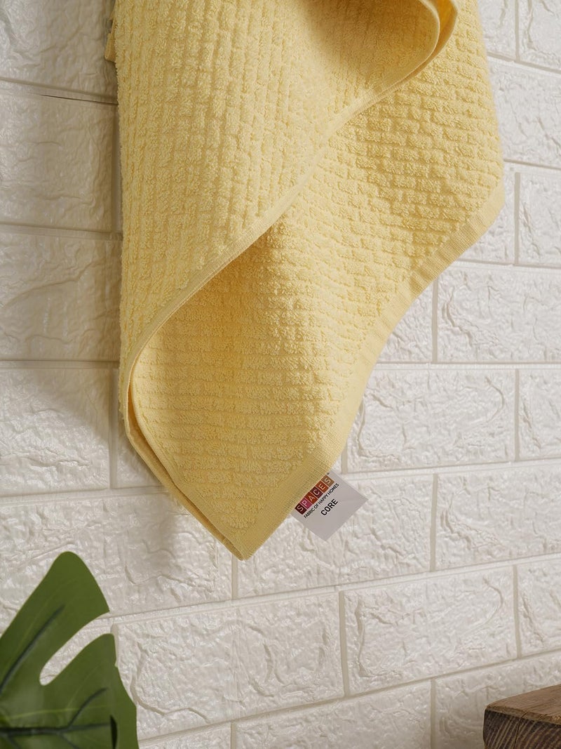 Spaces Genesis 100% Cotton Bath Towel-Pale Banana - Image 5