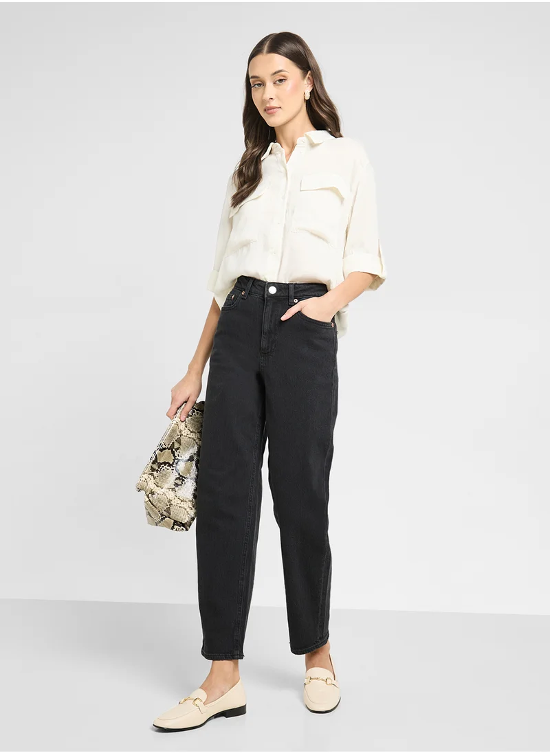 فيرو مودا High Waist Mom Jeans