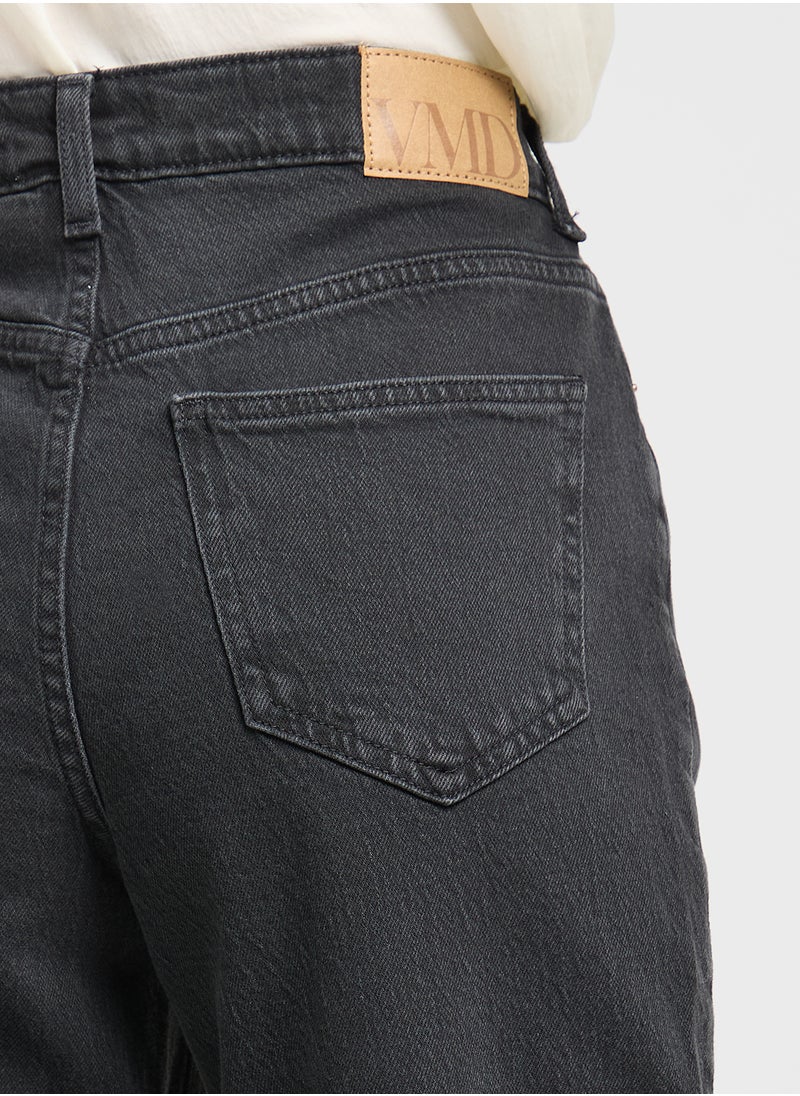 VERO MODA High Waist Mom Jeans  - Image 4