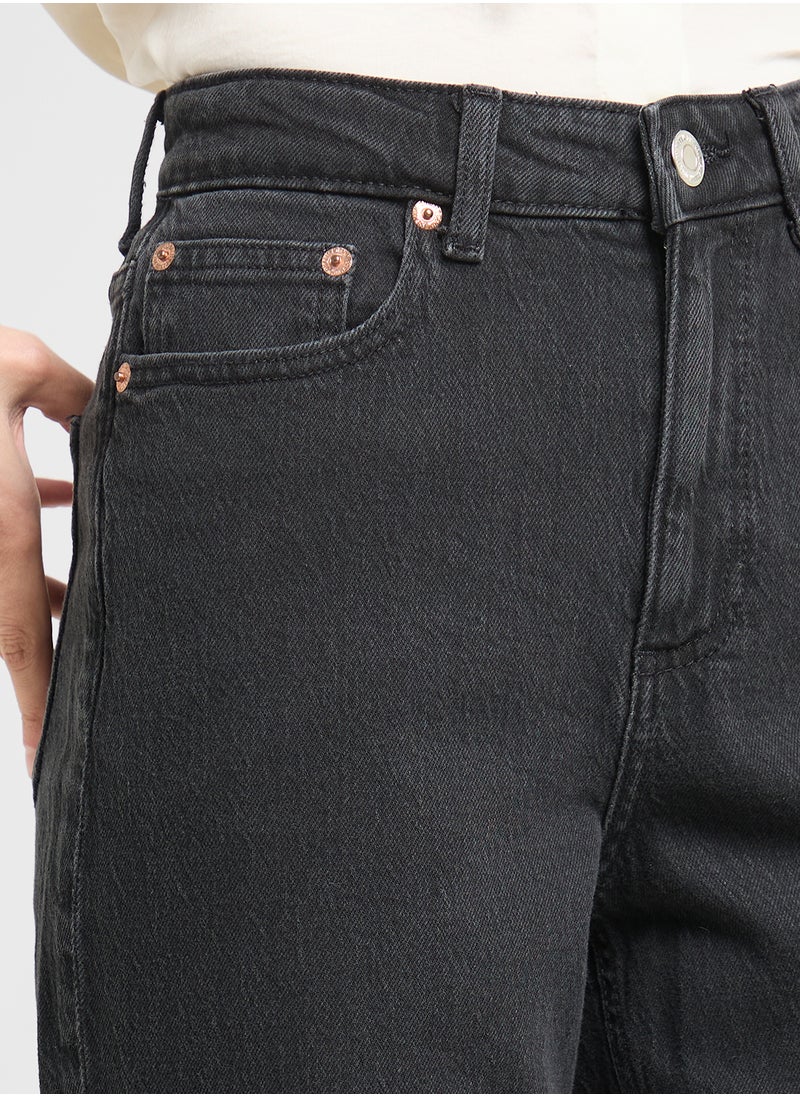 VERO MODA High Waist Mom Jeans  - Image 3