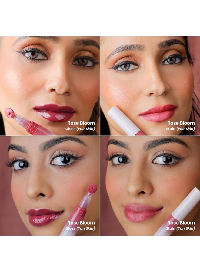 LAMIOR Hydrating Lip Gloss Stain Combo of 3 | 2 in 1 Ultra Glossy Finish with Long Lasting Hydrating Lip Stain Non Sticky Lightweight Formula Vegan Cruelty Free Glossy Lip Color for Daily Use (Power Muse) - Image 3
