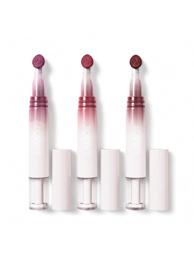 LAMIOR Hydrating Lip Gloss Stain Combo of 3 | 2 in 1 Ultra Glossy Finish with Long Lasting Hydrating Lip Stain Non Sticky Lightweight Formula Vegan Cruelty Free Glossy Lip Color for Daily Use (Power Muse) - Image 1