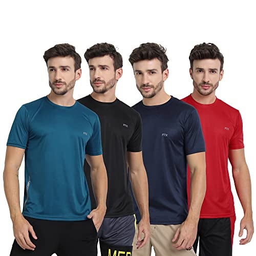 FTX Mens Polyester Regular Fit T-Shirt Multicolor L - Image 1