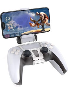 PS5 Controller Mobile Gaming Clip, Clip Mount for PS5 DualSense Controller, Adjustable Mobile Phone Clamp Handle Bracket Gaming Holder Mount Stand for Playstation 5 Controller