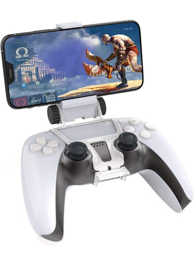 DOBE - PS5 Controller Mobile Gaming Clip, Clip Mount for PS5 DualSense Controller, Adjustable Mobile Phone Clamp Handle Bracket Gaming Holder Mount Stand for Playstation 5 Controller - Image 1