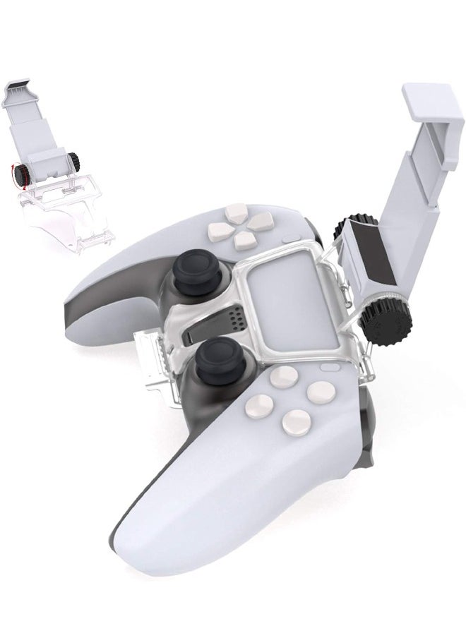 DOBE - PS5 Controller Mobile Gaming Clip, Clip Mount for PS5 DualSense Controller, Adjustable Mobile Phone Clamp Handle Bracket Gaming Holder Mount Stand for Playstation 5 Controller - Image 1