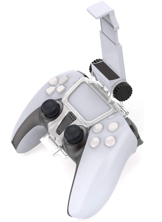 DOBE - PS5 Controller Mobile Gaming Clip, Clip Mount for PS5 DualSense Controller, Adjustable Mobile Phone Clamp Handle Bracket Gaming Holder Mount Stand for Playstation 5 Controller - Image 1