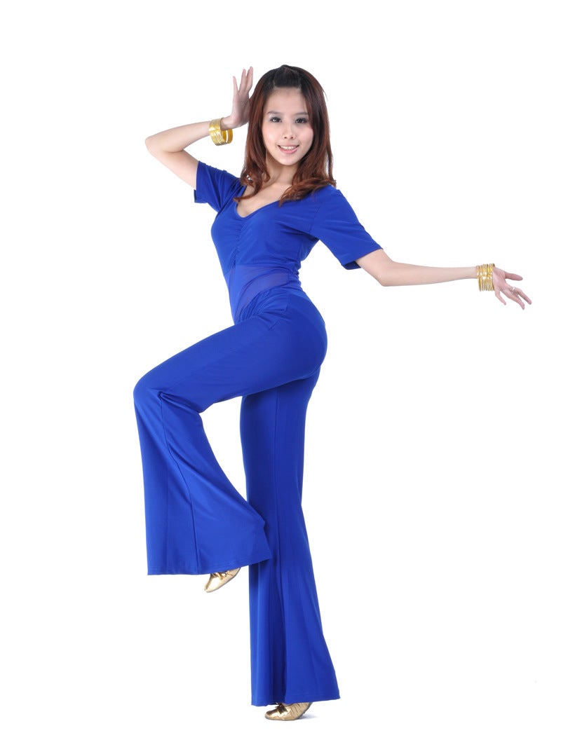 Semi-Permeable Yarn One-Body Top Practice Pants Belly Dance Clothing Belly Dance One-Body Belly Dance Clothing - Image 2