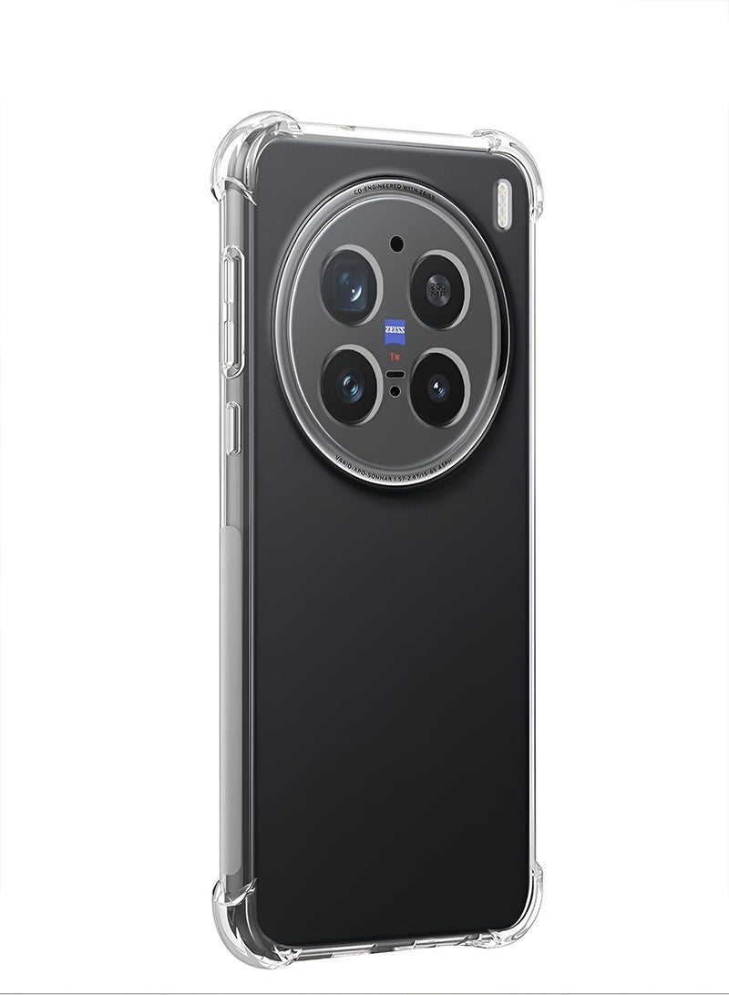 Wtech vivo X200 Pro 5G 2024 TPU Bumper Corners with Hard PC Case Cover (MCTPTN) - Clear - Image 5