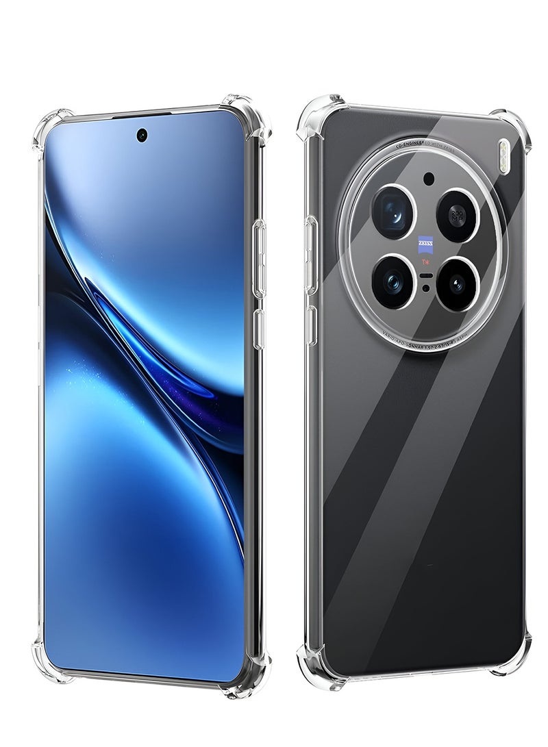 Wtech vivo X200 Pro 5G 2024 TPU Bumper Corners with Hard PC Case Cover (MCTPTN) - Clear - Image 1