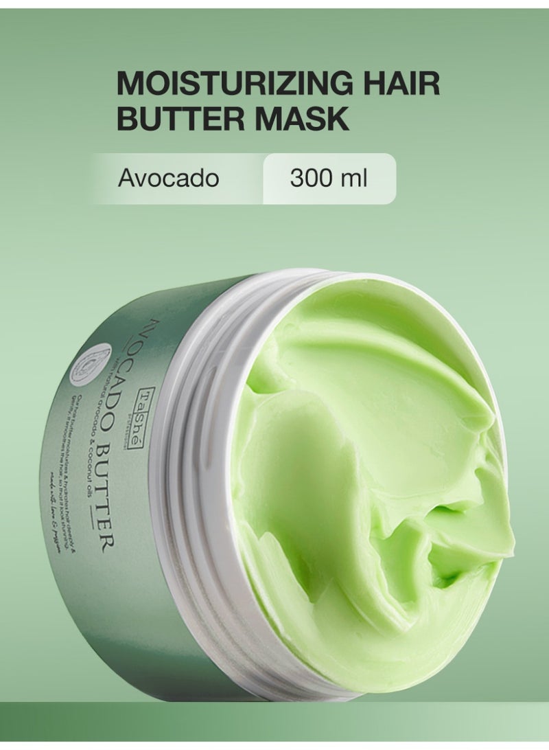 Tashe Moisturizing Hair Mask-Butter – Avocado & Coconut Oil, Strengthening & Nourishing, Superfood Formula for Healthy Hair  - Image 1