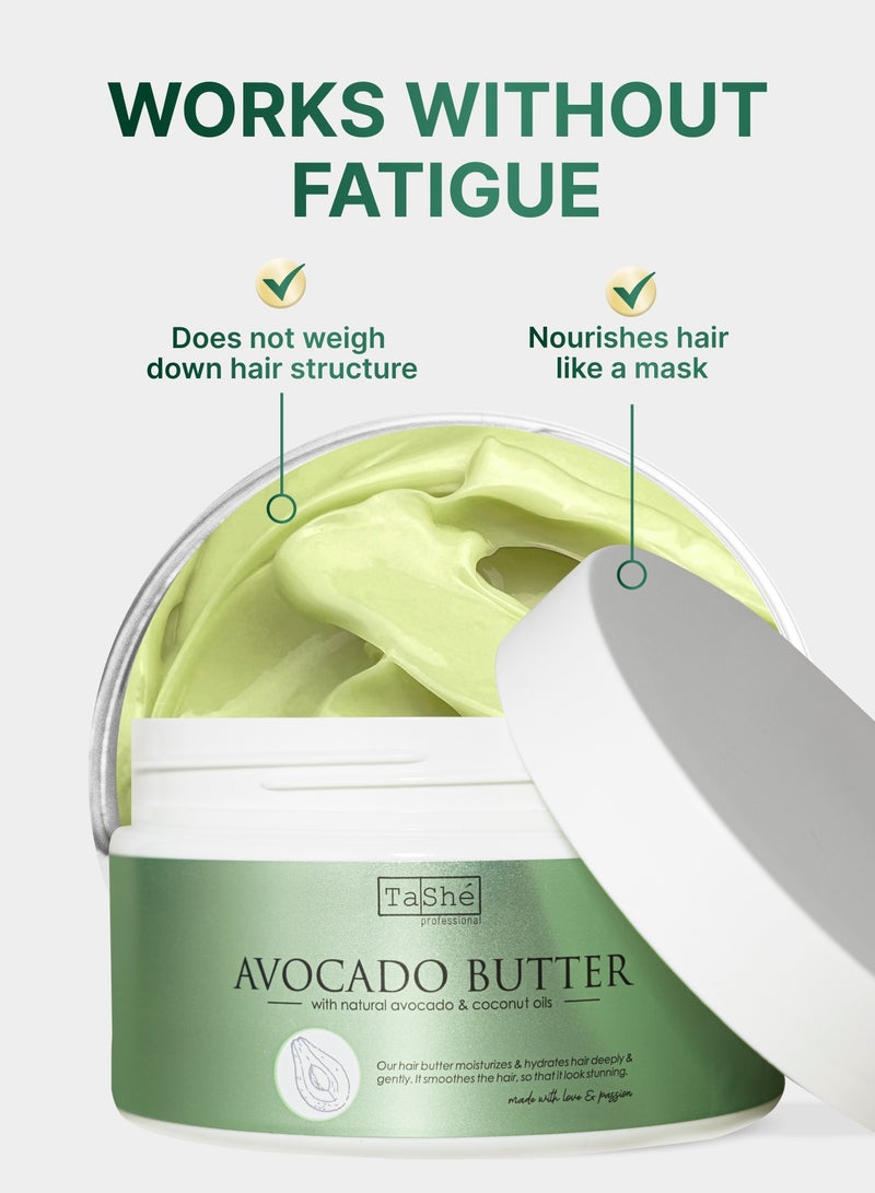 Tashe Moisturizing Hair Mask-Butter – Avocado & Coconut Oil, Strengthening & Nourishing, Superfood Formula for Healthy Hair  - Image 5