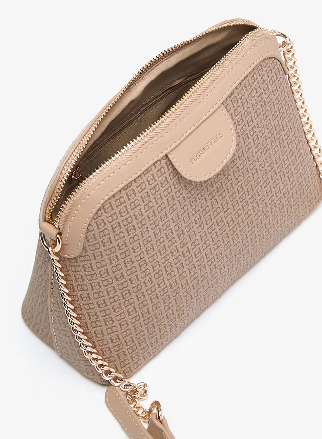 فلورا بيلا من شو إكسبرس Monogram Crossbody Bag with Zip Closure