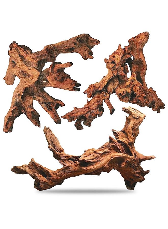 Hamiledyi Hamiledyi Aquarium Driftwood 3PCS Natural Trunk Driftwood Assorted Branches 8-12" Reptile Wood Decor Terrarium Ornament Fish Tank Decoration - Image 1