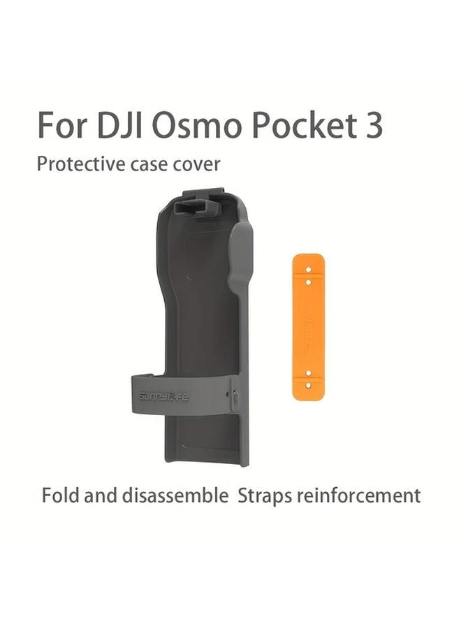 Orange Gray Protective Cover with Fold and Disassembly Straps for DJI Osmo Pocket 3 - Image 2