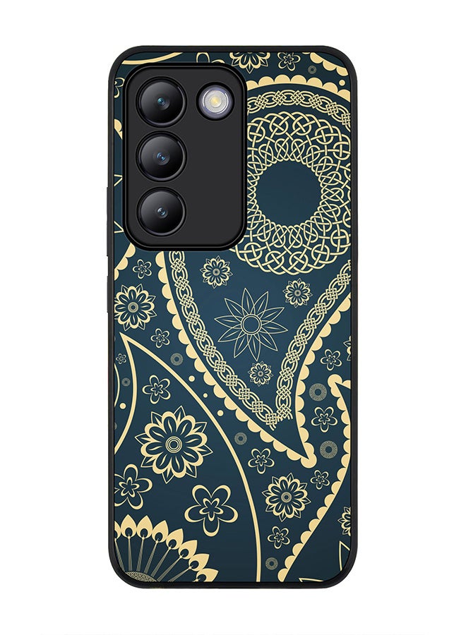 Stylizedd Rugged Black edge case for Vivo V30 Lite 5G, Slim fit Soft Case Flexible Rubber Edges Anti Drop TPU Gel Thin Cover -  Indian Nights - Image 1