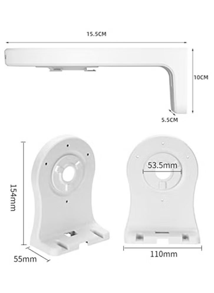 URBBKING 4 Pcs Of Household Intelligent Monitoring Camera Wall Mounted Bracket, Monitoring Base Fixed Bracket, Easy To Install - Image 4
