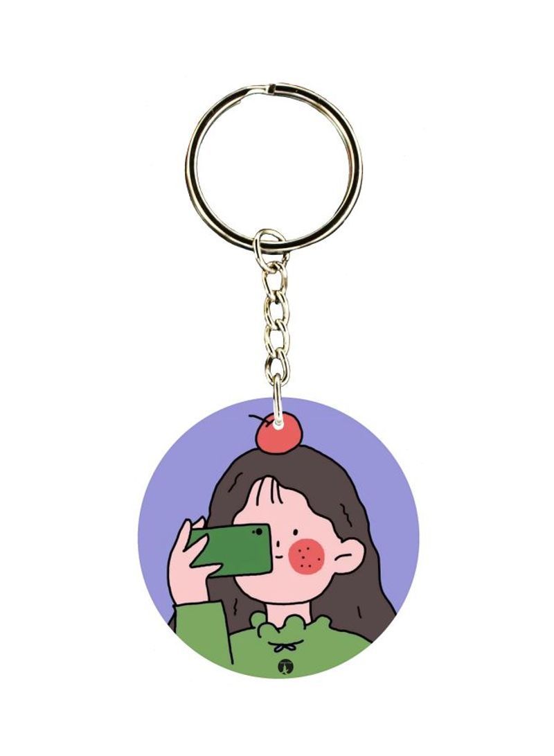 RKN Printed Single Sided Keychain