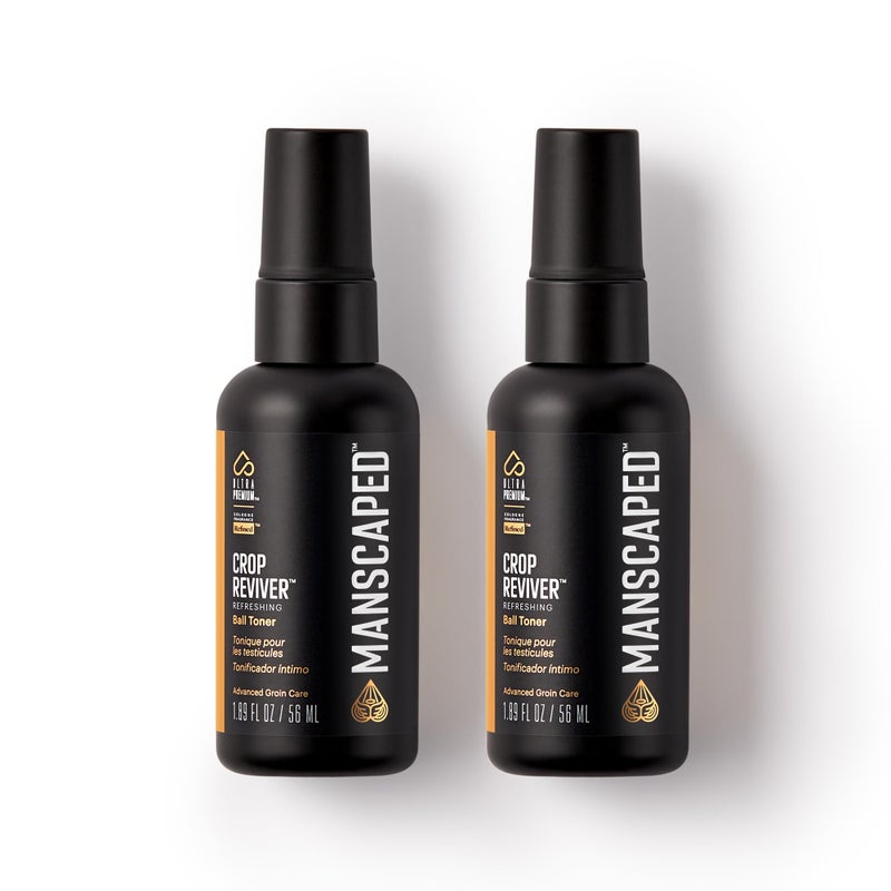 manscaped مانسكيبيد® ريفيفر كروب®، بخاخ تونر مرطب ومنعش للجسم للرجال، رذاذ تبريد للمنطقة الحساسة مع جل الصبار المهدئ، مزيل للروائح تحت الخصر، 1.89 أونصة سائلة (عبوتان) - Image 1
