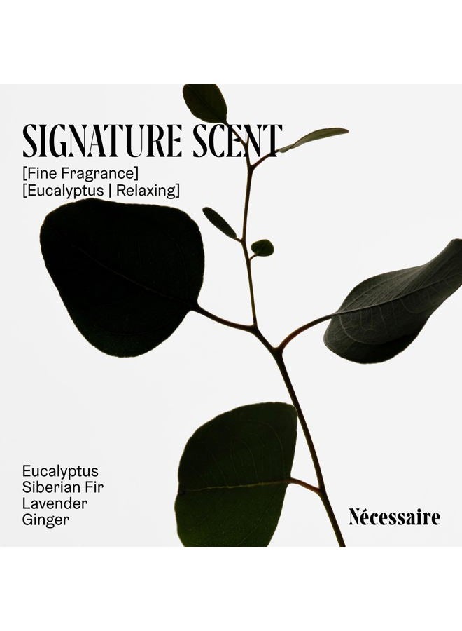 Nécessaire غسول الجسم بالأوكالبتوس - غسول طبيعي للجسم للنساء والرجال، جل استحمام مغذي مع النياسيناميد، فيتامين C/E + أوميغا 6/9. تنظيف زيت في جل، 8.4 أونصة سائلة. - Image 5