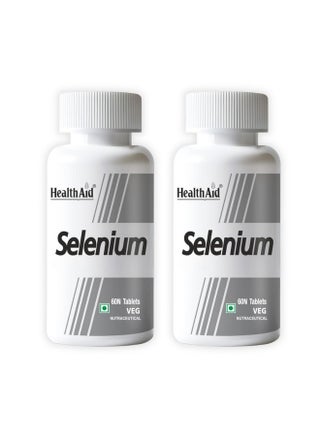 HealthAid Selenium |Yeast-Free Antioxidant for Immune Support Supplement for Women & Men|Promotes Heart Health & Supports Thyroid Function- 60 Vegan Tablets - Pack of 2 - pzsku/ZB859C2AA75133643C559Z/45/_/1735907934/8c449689-2df6-4f7b-aa82-53545c5f6fcd