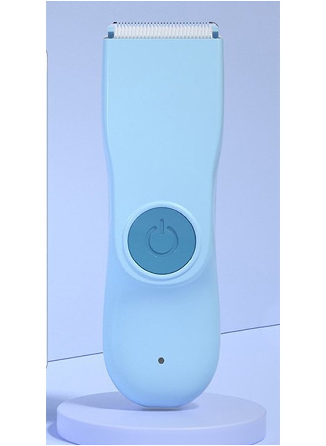 kiddoz - Light Sound Baby Electric Hair Clipper Waterproof Battery - Blue - Image 1