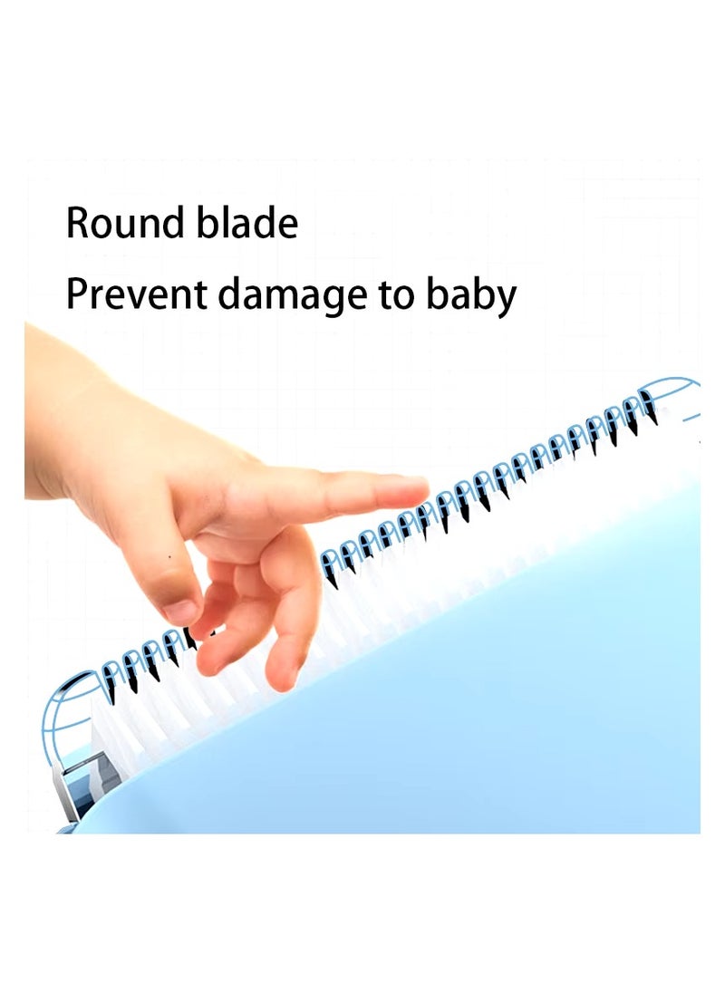 kiddoz - Light Sound Baby Electric Hair Clipper Waterproof Battery - Blue - Image 1