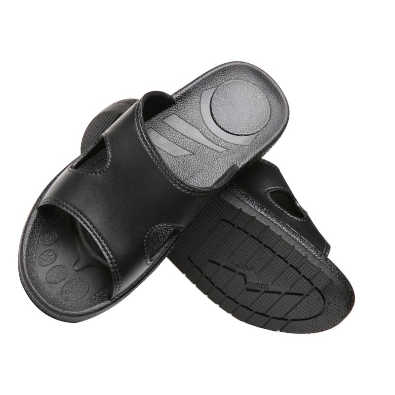 Anti-Static Slippers Clean Dust-Free Protective Slippers Clean Working Shoes Women(PU Bottom,40 Yards,Black) - Image 2