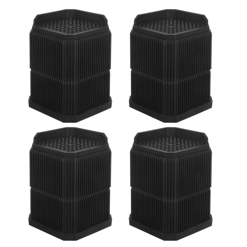 4pcs Bed Lifts Furniture Risers - Removable Height Extenders For Sofa Bed Table And Chair Heavy Duty Furniture Extenders 9.5x7.6cm/4x3" - Image 1