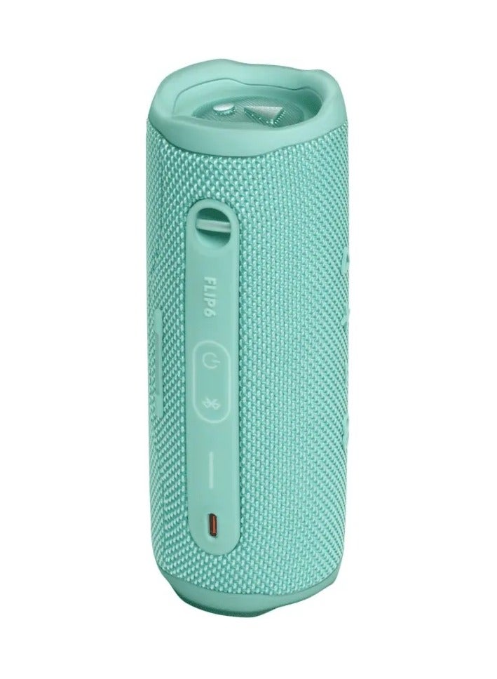 JBL Flip 6 Portable Bluetooth Speaker, Powerful Sound and Deep Bass, IPX7 Waterproof, 12 Hours of Playtime, JBL PartyBoost for Multiple Speaker Pairing for Home, Outdoor and Travel, Teal Teal - Image 2