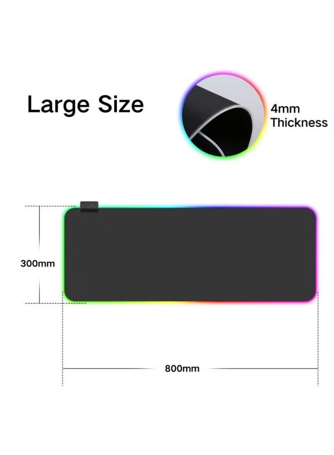 VINSOC Gaming RGB keyboard Mouse Pad - Image 2