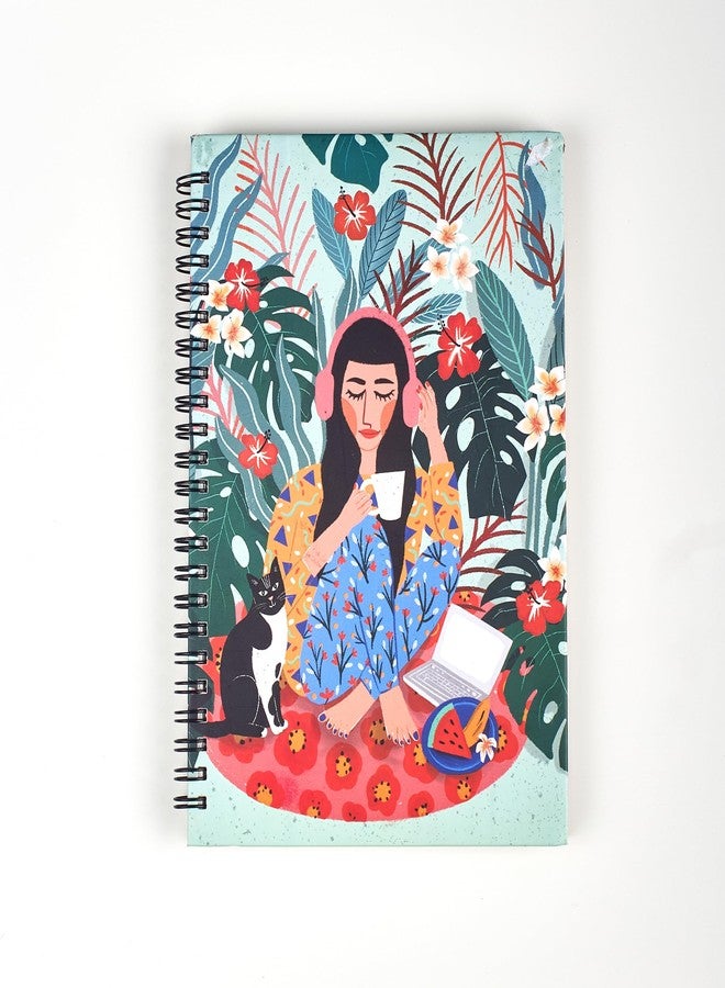 CREATESPACE دفتر تشومباك الحلزوني "اصنعها بنفسك" - دفتر ملاحظات تحفيزي ذو غلاف سلكي للملاحظات والدراسة والعمل والإبداع اليومي - Image 1