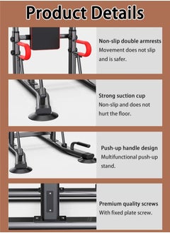 Denzoz Power Tower Upgrade Adjustable Multi-Function Pull Up Bar Power Tower Dip Station Home Gym Strength Training Fitness Equipment 330 LBS with Backrest  - Image 5