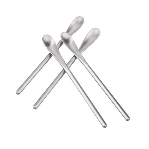 IMEEA Coffee Stirrers Demitasse Espresso Spoons SUS304 Stainless Steel Coffee Stir Sticks 5.9-Inch Tea Spoon, Set of 4 - Image 1
