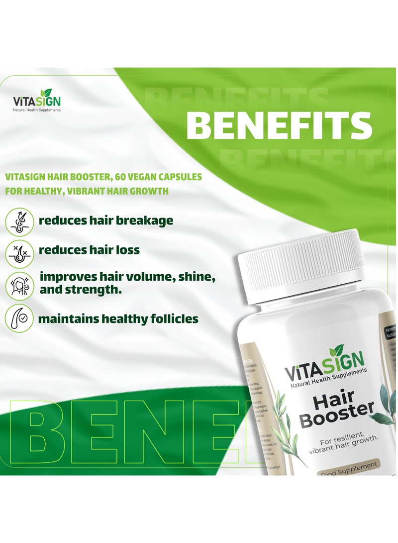 VITASIGN Premium Hair Booster, 60 Vegan Capsules – For Healthy, Vibrant Hair Growth - Image 4