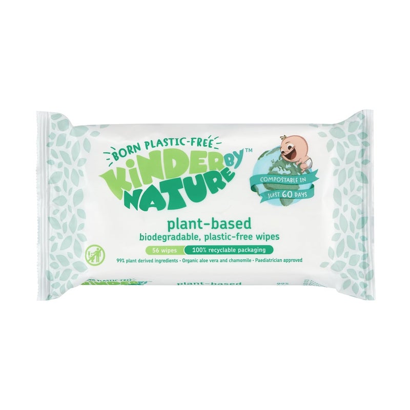 jackson reece Kinder by Nature Plant Based Baby Wipes  100 Biodegradable  Compostable 672 Count 12 Packs of 56  99 PlantBased Ingredients PlasticFree Wipes - Image 2