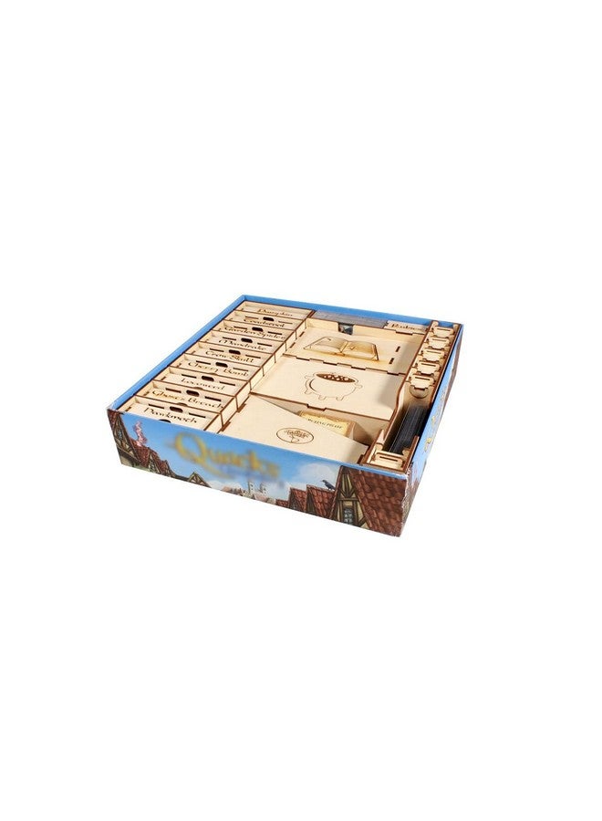 The Broken Token Game Organizer Compatible with Quacks of Quedlinburg - Wooden Game Organizing Box with Multiple Trays - Image 3